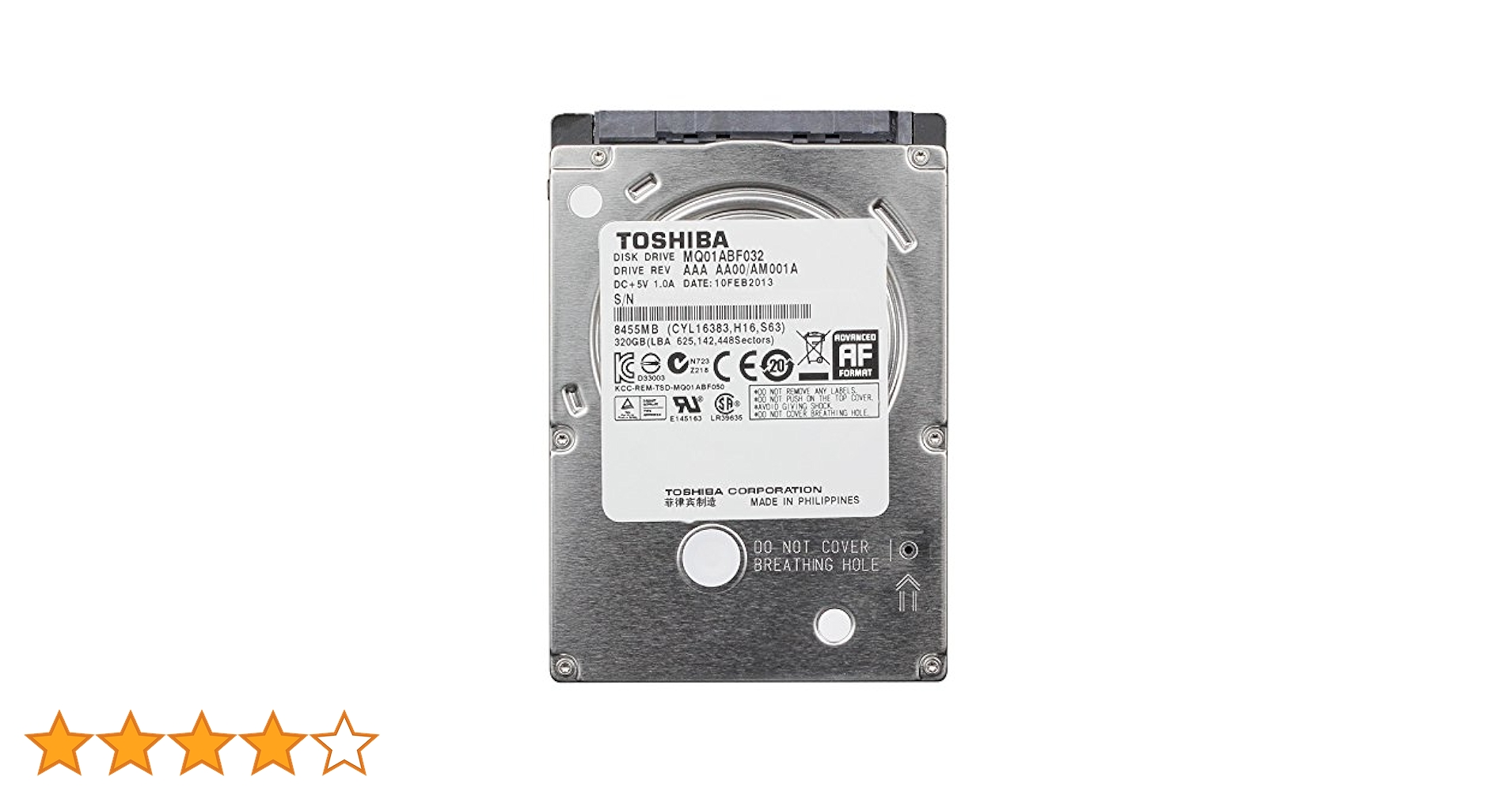 東芝 TOSHIBA 2.5インチ 内臓HDD 320GB SATA 16MB MQ01ACF032 Amazon | 東芝 2.5インチ HDD (SATA 6Gb/s / 320GB / 5400rpm